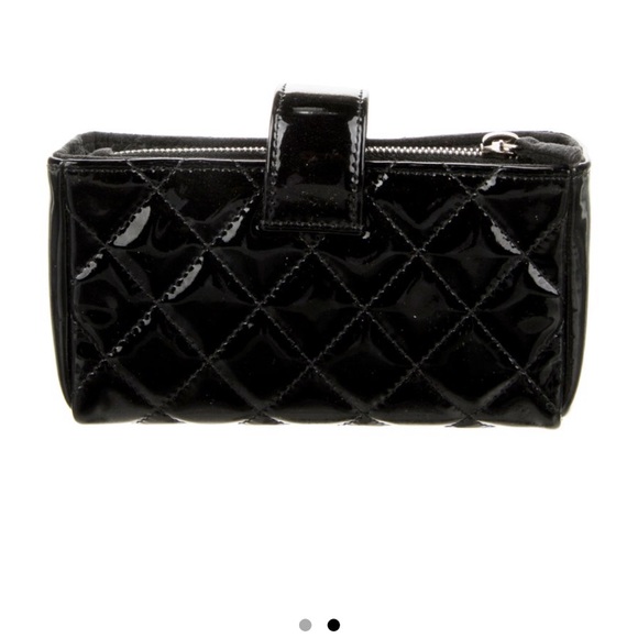 Quilted Chanel Wallet Pouchette with zipper - Picture 5 of 6